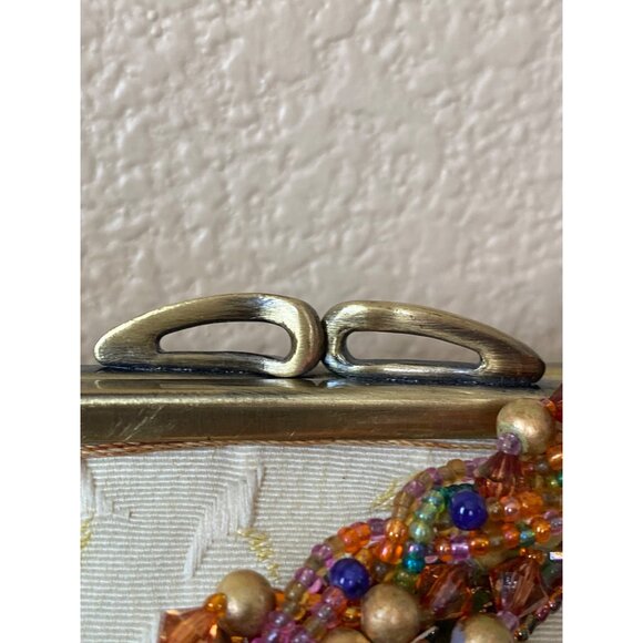 Mary Frances Vintage Palm Tree Beaded Handbag – Rare Tropical Accessory - Picture 4 of 16